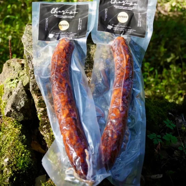 Iberian chorizo without additives or preservatives