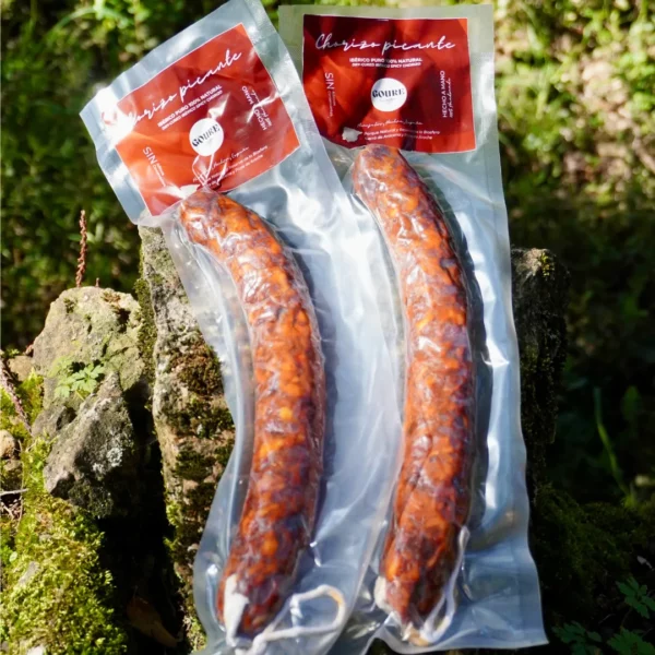 Spicy Iberian chorizo without additives or preservatives